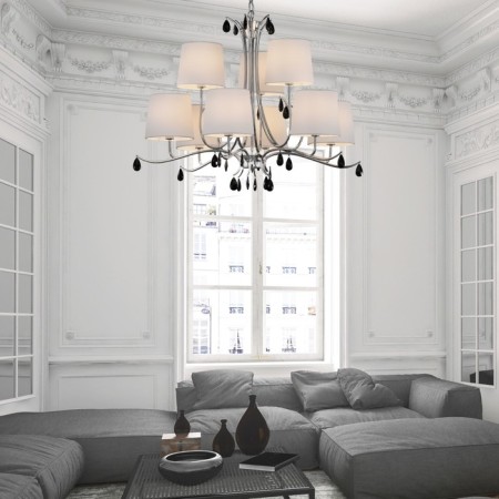Suspended chandelier Mantra Andrea, E14, 9x20W, 600 mm, color chromium-5