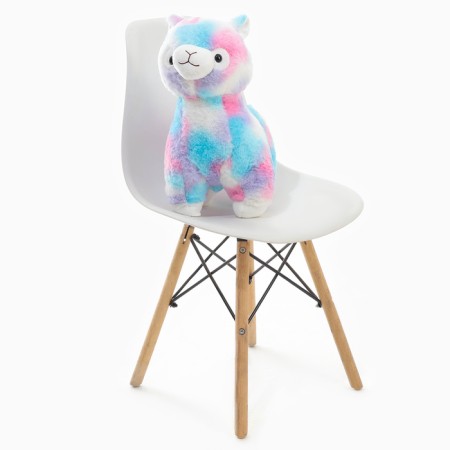 Soft toy "Lama", 45 cm, blue-pink color-3