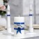 Set of wedding candles "Council and love with rose" Blue: Parents 1.8x15cm, hearth 5x9.5cm