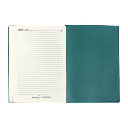 Dated 2025 diary, Escalada, A6+ 176 sheets, soft cover, artificial leather, pancake embossing, tinted block 70 g/m2, green-13