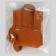 Crocodile doll bag, brown color