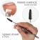 Premium makeup brush, 15.8 cm, black color
