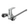 Cersanit Brasko bath mixer, with a long spill, single -leaf, chrome