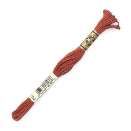 The threads of the DMC 117 (632), 12 pcs. packaged