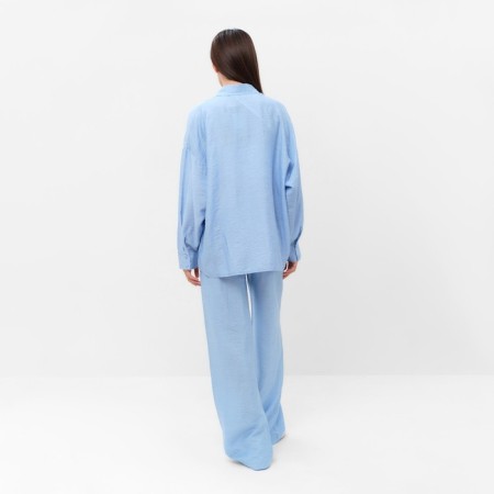 Women's costume (shirt and trousers) Mist Summer Time, R.46, Blue-4