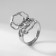 Ring "Mood" Spider, Color silver, size 17