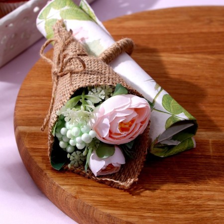 Set for decoration: Topper "Happy Birthday" 1 pc, a ring for napkins 1 pc, mix-8