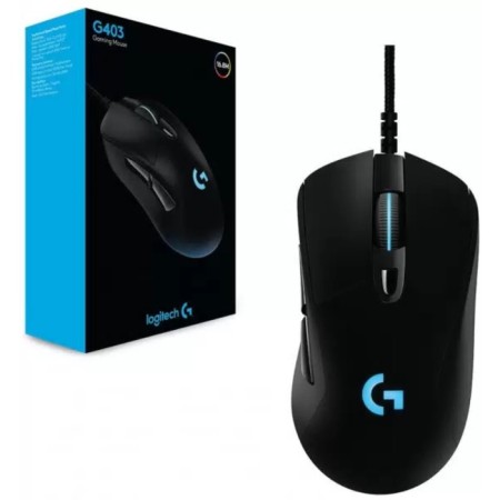 Logitech G403 Hero, game, wire, optical, 25600 dpi, backlight, black-4