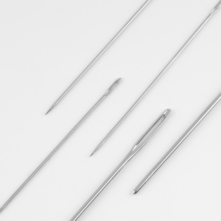 Set of sewing needles No. 2, d = 1.05 / 1.25 mm, 4 - 5.2 cm, 10 pcs-1