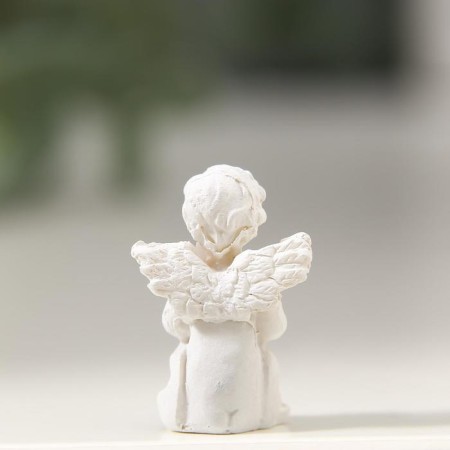 Polystone souvenir "Snowthrough angel with a golden stars" mix 2.4x1.2x0.9 cm-4