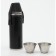 Alcohol flask, stainless steel, gift, 300 ml, with 3 piles of 30 ml