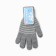 Female gloves, dark gray color, size 18