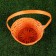 Wicker basket, bamboo, orange, medium