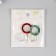 Carabine metal, plastic "Ring with rhinestones" set 4 pcs 2.5x2.5 cm