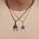 Kulons "Demetrons" Scorpio, color silver with black silver, 50 cm