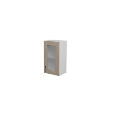 Cabinet hinged lira 400x300x720 with white window/quadro shimo light