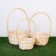Set of baskets "Whole Wick", 3 pcs, (28 × 14/45 - 24 × 13/41 -19 × 11/37) cm, IVA natural
