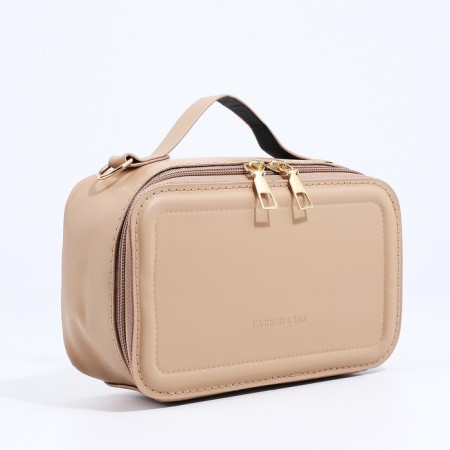 Cross-Bodi Bag on a zipper, beige color-2