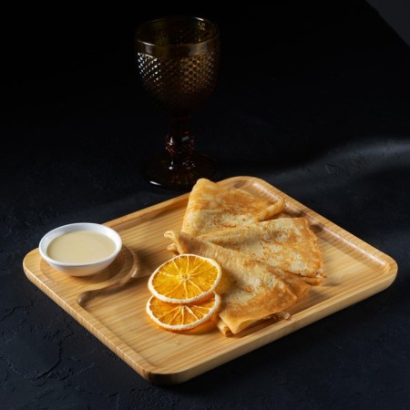 A dish for the supply of a share Striata, 28 × 24 cm, beige color, bamboo