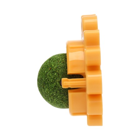 A toy for cats with cat mint "crab", 6.8 cm, yellow-5