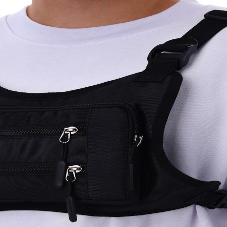 Babberry bag with lightning, 2 external pockets, black color-6