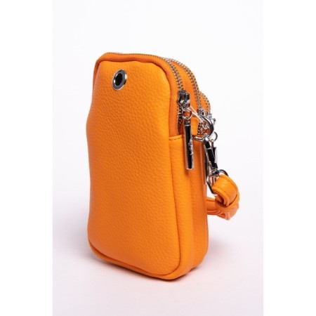 Cross-Body Bag, eco-leather, ludor orange, 11x5x19 cm-3