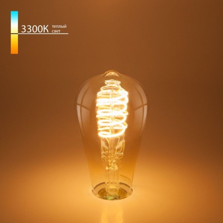 Filament LED lamp Elektrostandard, ST64 F, 64X64X145 mm, 8W, E27, 640LM, 3300K