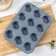 Baking uniform “Marble”, 35 × 27 cm, 12 cells, anti -stick coating, color gray color