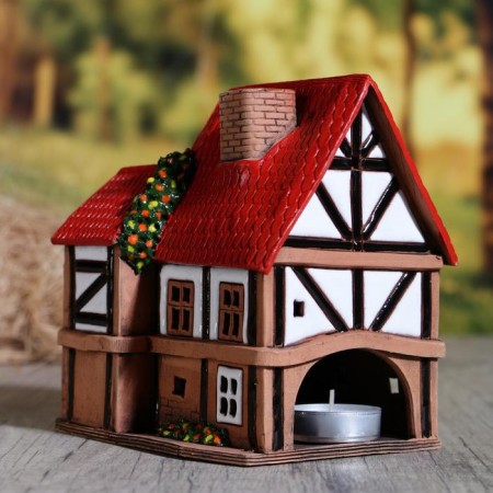 Aroma lace house "Hans", 15 cm, handmade, mix,-1
