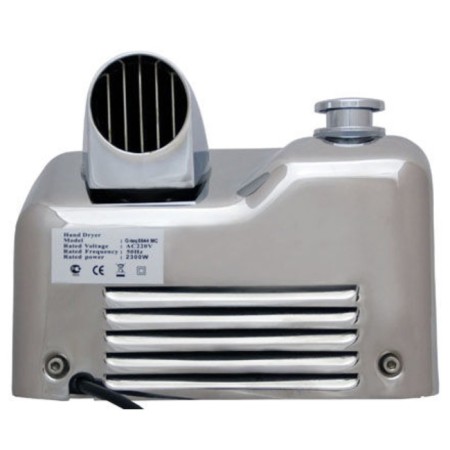 G-teq 8844 MC, 2.3 kW, anti-vandal, with button on, metal, chrome-2