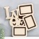 Photo frame LHDF "Love" in 3 photos 10x15 cm. Product size 40x43 cm