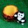 Figure Kashpo "Kitten with a barrel" 23x14x15cm