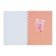 Notebook Gift Book on the comb 80l, line, color block, PVC Cat cover 3D (17.6x13.5cm) 105