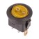 Switch Clay Round 250V 6A (3C) On-OFF yellow with backlight (RWB-214, SC-214, MIRS-101-8