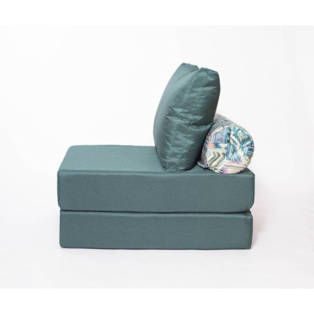 Armchair - a unseen "Prime" bed with a wagon cloak, size 75 x 100 x 90 cm, malachite color-1