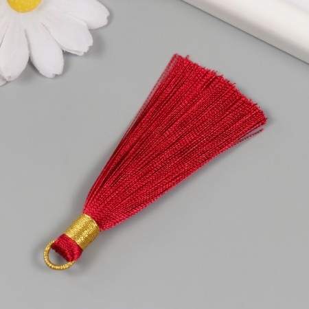 Decor for creativity Textile "Brushing. Olivia" Bordeaux set 2 pcs 8x1.2 cm-2