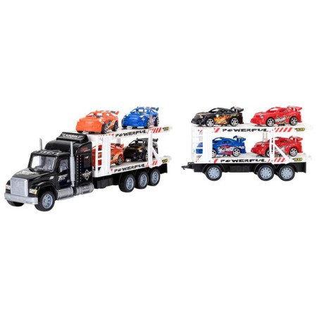 Auto -Vorot Case Givito "Racing Track", with cars, with a trailer, black color, 64 cm-4