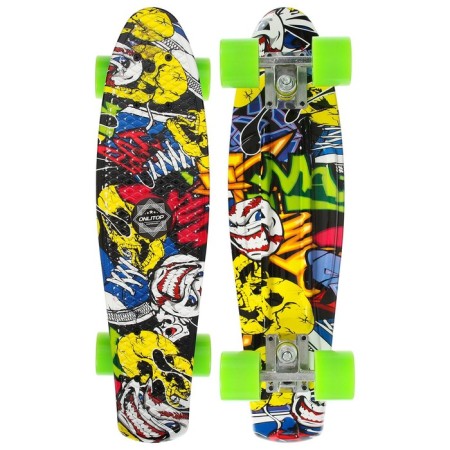 Skateboard Onlitop R2206, 56x15 cm, Pu, Abec 7 wheels, aluminum frame, graffiti color-1