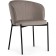 Stool on a metal frame Nile metal/velor, black/smoky 58x54x80 cm