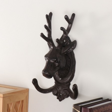 Decorative metal hook "Deer" 19.5x11.5x6 cm-1
