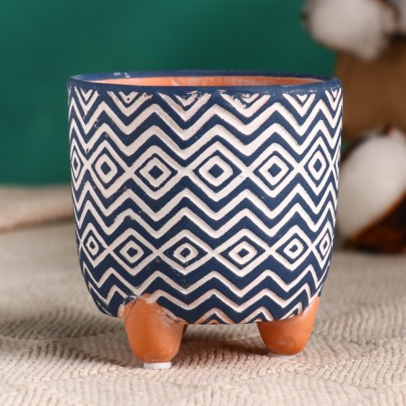 Кашпо "Узоры" МИКС, 8х7,5см-2