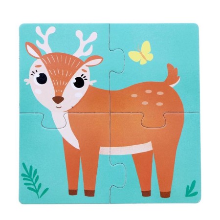 Puzzles 4 in 1 "Who lives in the forest?"-2