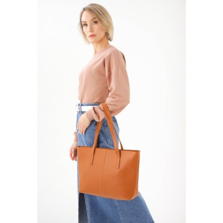 Zipper bag with lightning, terracotta color-3