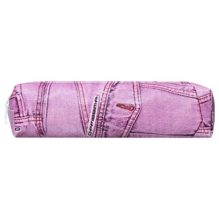 School Penal on the zipper "Jeans" Calligrata, lilac-1
