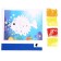 Set for creativity: EVA applique with crumbs and coloring - stickers "Sea inhabitants"