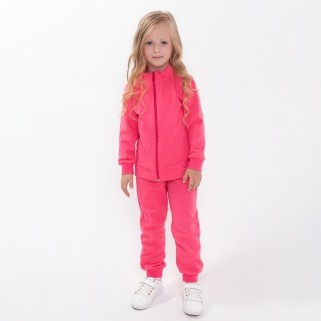 Costume (jumper, trousers) children, Fuchsia color, height 92 cm-1