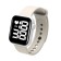 Watch is an electronic watch, silicone strap, white
