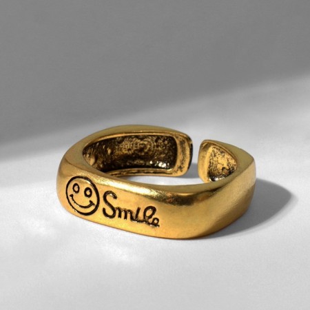 Ring "Copper" Smile, color black gold, dimensionless-2