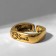 Ring "Copper" Smile, color black gold, dimensionless