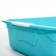 Toilet with side and net, 45x34x15 cm, gray/turquoise
